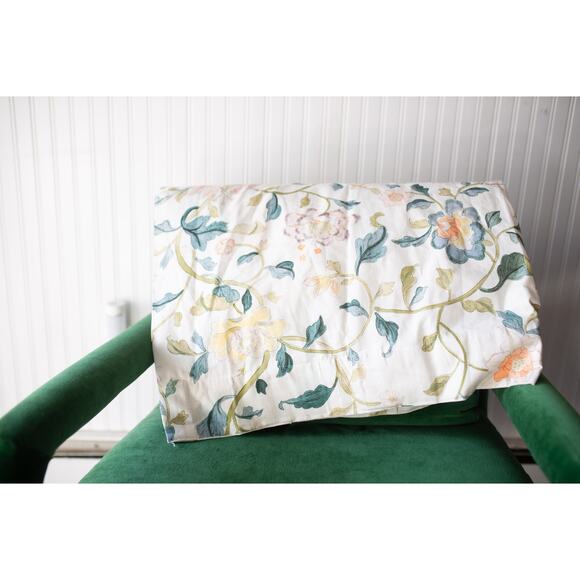 Anthropologie Hattie Organic Cotton Floral Printed Curtain 50 X 108 SET - Picture 2 of 4